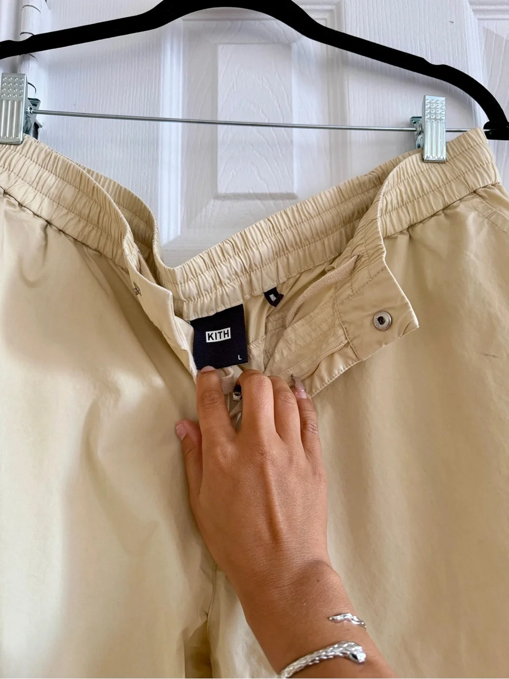 Kith Neutral Mercer 8 Cotton Cargo Pants in Beige, Large